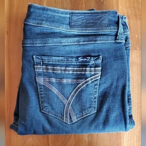 Seven7 Women's Dark Blue Skinny Jeans